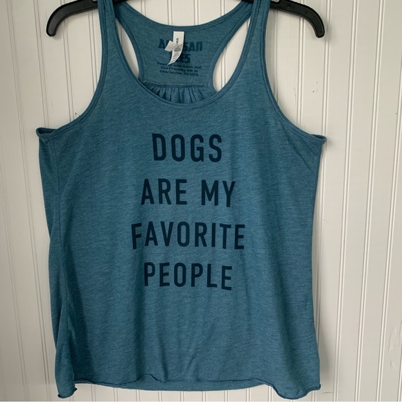 Teal Dog Lover's Tank Top (Large) - Picture 2 of 7
